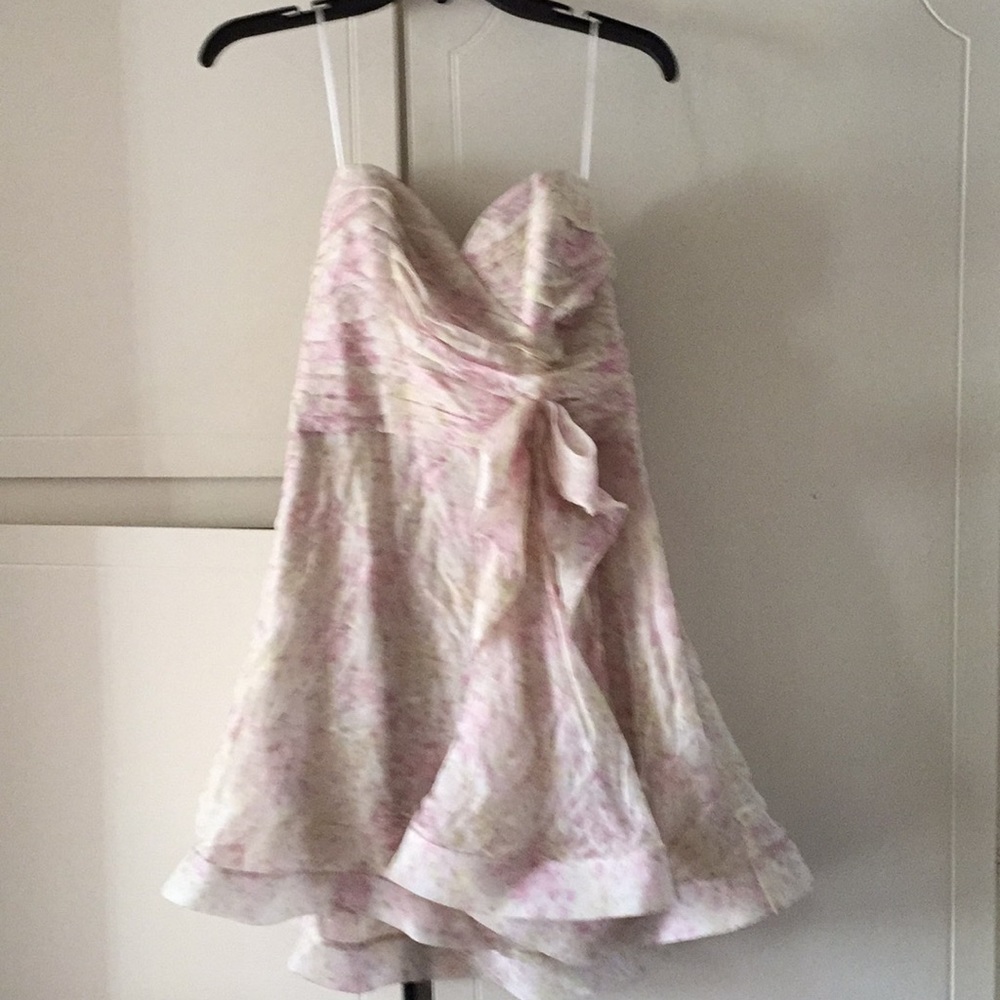 ABS COLLECTION! dress wedding guest 6 pristine new marchesa 14.5 26.5 Drop Bust